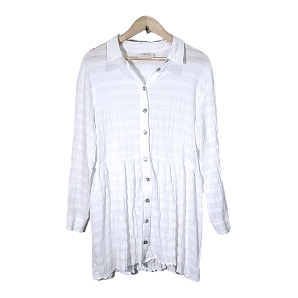 Auguste long sleeve cotton blend dress size 6